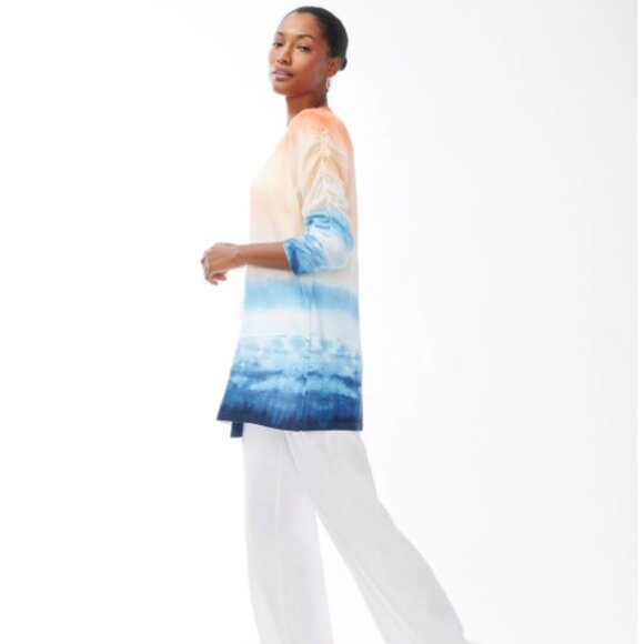 Chico’s Summer Romance Tie-Dye‎ Cardigan – Size 2 (Large) - Picture 2 of 12